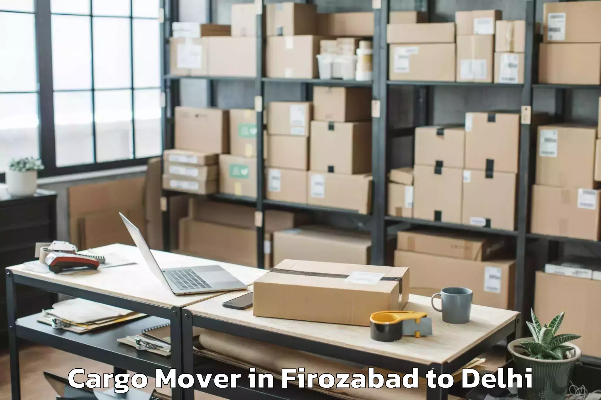 Top Firozabad to Pacific D21 Mall Cargo Mover Available